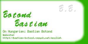 botond bastian business card